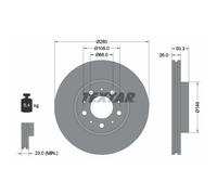 Disque de frein TEXTAR 92066700, avant, ventilé , 1 pièce