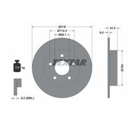 2x Disque de frein plein 92113103 TEXTAR pour NISSAN INFINITI