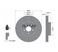 Disque de frein TEXTAR 92120205 avant, ventilé, perforé, à haute teneur en carbone, 1 pièce