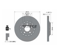 Disque de frein TEXTAR 92152303 arrière, ventilé, 1 pièce