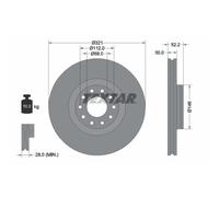 Textar Disque de frein 92154703 avant ventilé pour AUDI 1 pièce