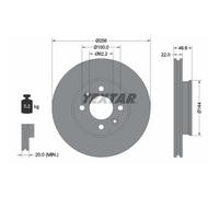 Disque de frein TEXTAR 92164703 avant, ventilé, 1 pièce