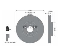Disque de frein TEXTAR 92230305 avant, ventilé, à haute teneur en carbone, 1 pièce