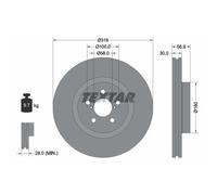 Disque de frein TEXTAR 92236503 avant, ventilé, 1 pièce