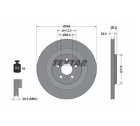 Disque de frein TEXTAR 92241803 arrière, ventilé, 1 pièce