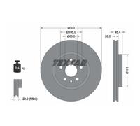 Disque de frein TEXTAR 92277205 avant, ventilé, à haute teneur en carbone, 1 pièce