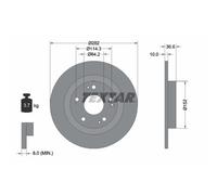 Disque de frein TEXTAR 92301303 arrière, plein, 1 pièce