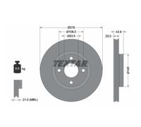 TEXTAR 92303203 Disque de frein