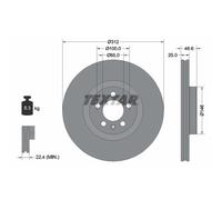 Disque de frein TEXTAR 92303303 avant, ventilé, 1 pièce