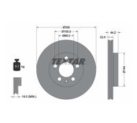 Disque de frein TEXTAR 92303803 avant, ventilé, 1 pièce