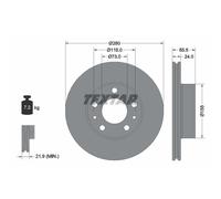 Disque de frein TEXTAR 92305203 vorne, belüftet, 1 Stück