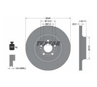 TEXTAR 92307005 Disque de frein