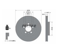Disque de frein TEXTAR 92313703 avant, ventilé, 1 pièce