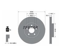 Disque de frein TEXTAR 92326003 avant, ventilé, 1 pièce