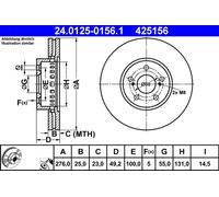 DISQUE DE FREIN TOYOTA P. AVENSIS 1.6-2.0 97-03
