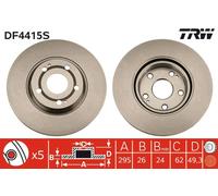 DISQUE DE FREIN TOYOTA P. COROLLA 1.6-1.8/2.0-2.2 D-4D 04-09 H 49.3