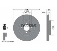 DISQUE DE FREIN TOYOTA P. LEXUS GS/SC 97-10
