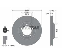 DISQUE DE FREIN TOYOTA T. URBAN CRUISER 1.33/1.4 D-4D 09-16