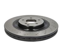 Disque de frein TRW DF4341S avant, perforé, rainuré, à haute teneur en carbone, 1 pièce