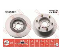 Disque de frein TRW DF6532S, 1 pièce