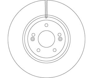 Disque de frein TRW DF6545S avant, ventilé, 1 pièce