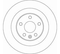 Disque de frein TRW DF6588 arrière, plein, à haute teneur en carbone, 1 pièce