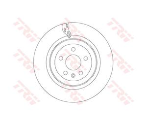 Disque de frein TRW DF6702S arrière, ventilé, à haute teneur en carbone, 1 pièce