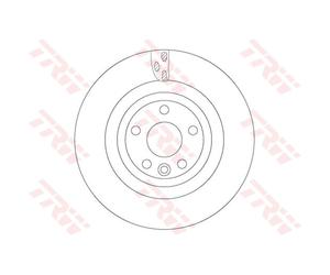 Disque de frein TRW DF6706S arrière, ventilé, 1 pièce