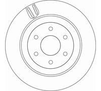 Disque de frein TRW DF6967 arrière, ventilé, 1 pièce