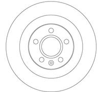 TRW DF6970 Disque de frein