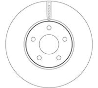 Disque de frein TRW DF6975 avant, ventilé, 1 pièce