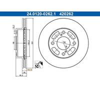 ATE 24.0120-0262.1 Disque de frein