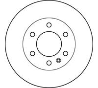 Disque de frein ventilé DF4822S TRW pour MERCEDES-BENZ VW
