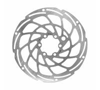 Disque de frein 6 trous compatible avec renfort supplementaire de 2mm + 6 vis Newton Brakco Shimano Argenté