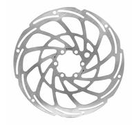 Disque de frein vtt 6 trous newton brakco compatible shimano et autres 180mm arg