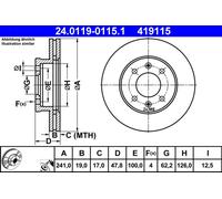 DISQUE DE FREIN VW P. T4 96-03