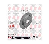 Disque De Frein Zimmermann 150.3446.20 Coat Z pour Bmw Mini