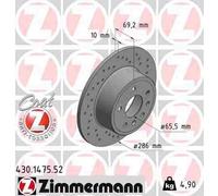 ZIMMERMANN 430.1475.52 Disque de frein