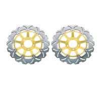 Disque de freins Disques De Frein Avant Moto Pour Kawasaki ZR Pour ZEPHYR 550CC ZR550 1990-2001 300 Mm Kits De Freins À Disque De Rechange Kit disques frein moto(Or)