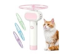 Disque de jeu pour chat | 4 Hélices Lumineuses Rechargeables et Spinners Amusants | Jouets de Rapport et de Poursuite pour Chat - Pour chaton, chien, chasse, poursuite, en intérieur comme en