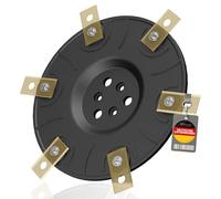 Disque de lame compatible avec Worx Landroid 6 positions / Lame de couteau à 6 lames Disque M500 M700 WR167E WR141E Vision M600 Plateau de coupe de qualité éprouvée + Adaptateur pour embase hexagonale