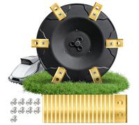 Disque de lame pour robot tondeuse compatible avec Eufy robot tondeuse types E15/E18 et TerraMow V600, V1000, S800, S1200, avec 18 vis, pièces de rechange pour coupe-bordures