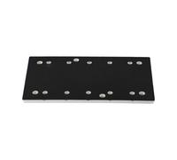 Disque de meulage 10 trous 6 trous, 225 × 115 mm haute résistance MPE plastique installation rapide carré pour ponceuse d'aspiration de poussière