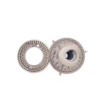 Disque De Meulage Couteau Disque Lame Rotative Moulin À Café Accessoires 90MM Couteau Plat Dent Fantôme(D)