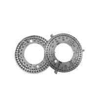 Disque De Meulage Couteau Disque Lame Rotative Moulin À Café Accessoires 90MM Couteau Plat Dent Fantôme(A)