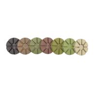 Disque de meulage diamanté à eau et sable de 80 mm en sept étapes for polir, rénover et polir le sol en béton de ciment(Mix 7pcs)