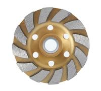 Disque de meulage diamanté de 5 pouces, meule abrasive résistante à l'usure, disque de ponçage diamanté durable for meuleuse d'angle for béton(Gold 100mm)