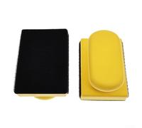 Disque de meulage manuel avec poignée ergonomique en caoutchouc, taille 66 x 96 mm, adapté pour le polissage et le ponçage des surfaces en bois, métal et automobile