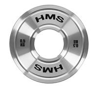Disque de musculation en acier calibré HMS TOS05 Olimpijski Argenté 0,5 kg
