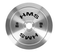 Disque de musculation en acier calibré HMS TOS25 Olimpijski Argenté 2,5 kg